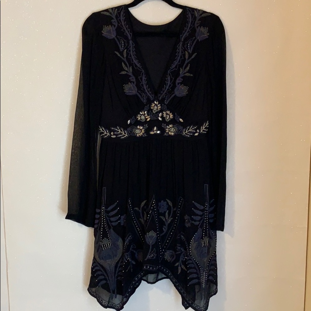Gorgeous beaded sheer and flowy dress!